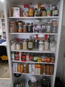 Clean Pantry (made from a bookcase!)