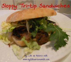 Sloppy Tri-tip Sandwiches