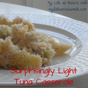 Surprisingly Light Tuna Casserole