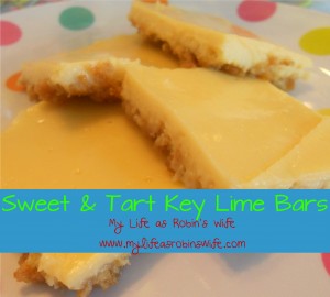 Sweet and Tart Key Lime Bars