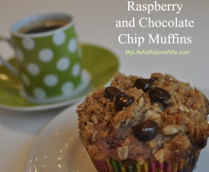 Raspberry and Chocolate Chip Muffins