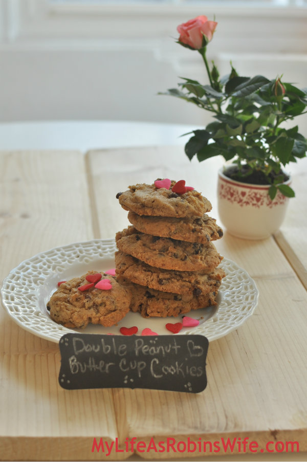 Double Peanut Butter Cup Cookies by MyLifeAsRobinsWife.com
