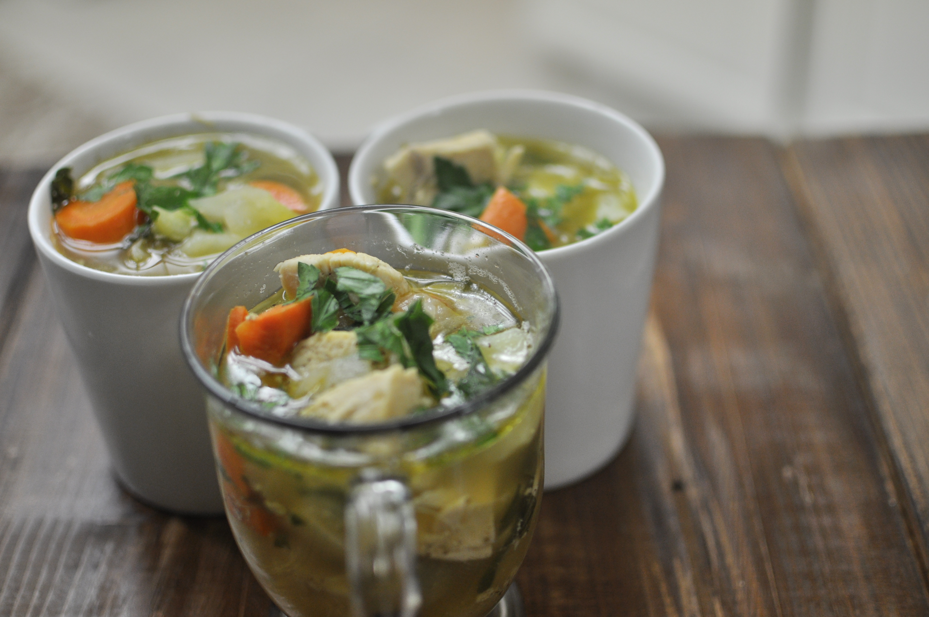 Homemade Chicken and Veggie Soup by MyLifeAsRobinsWife.com