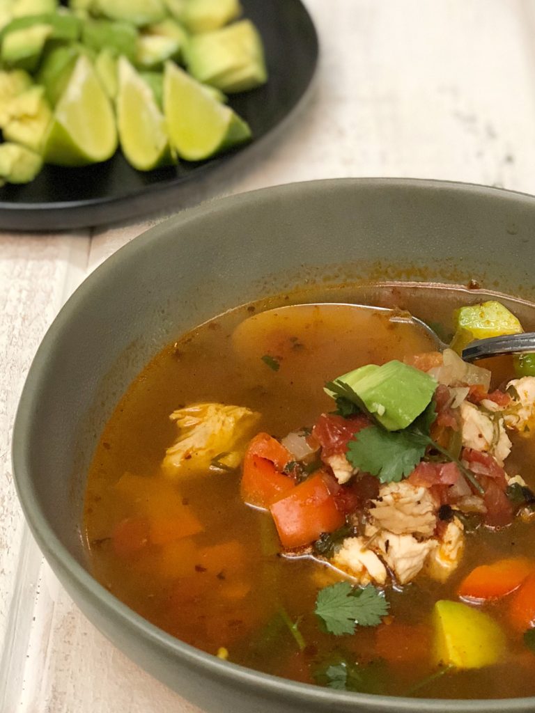 Fast and Easy Mexican Chicken Soup