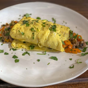 Sausage and Peppers Omelet
