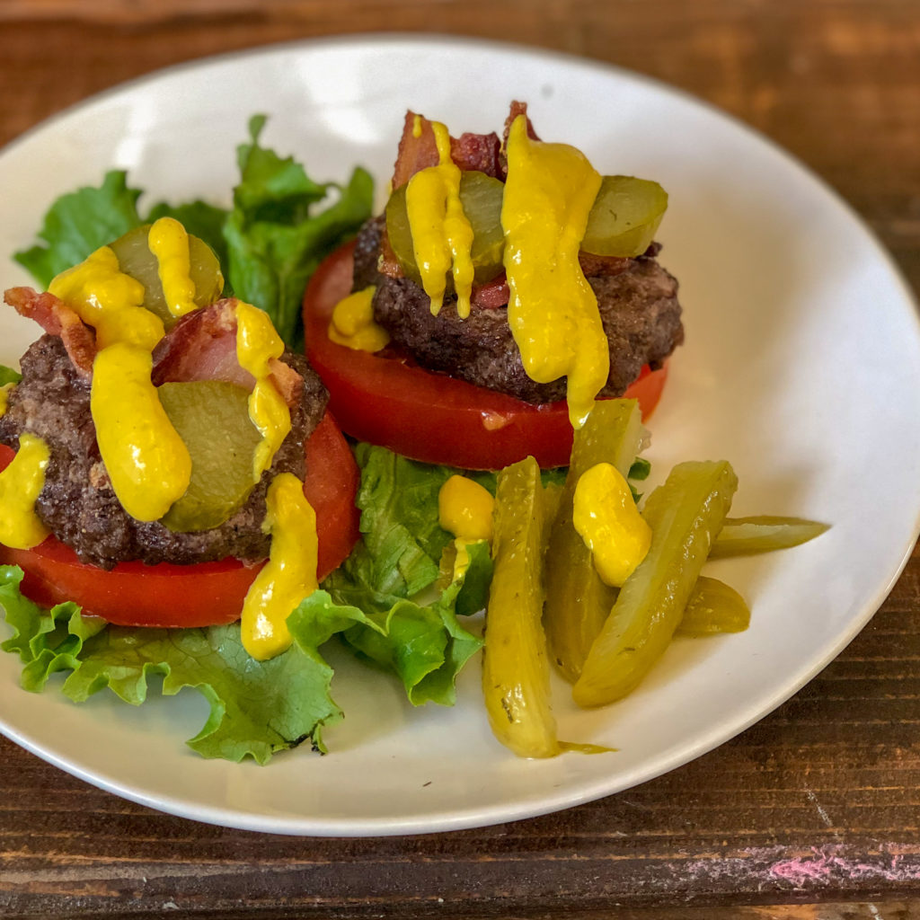 My Life as Robin's Wife Air Fryer Bacon Burger Slider Stacks My Life