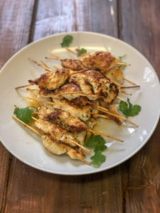 Yogurt Marinated Chicken Skewers